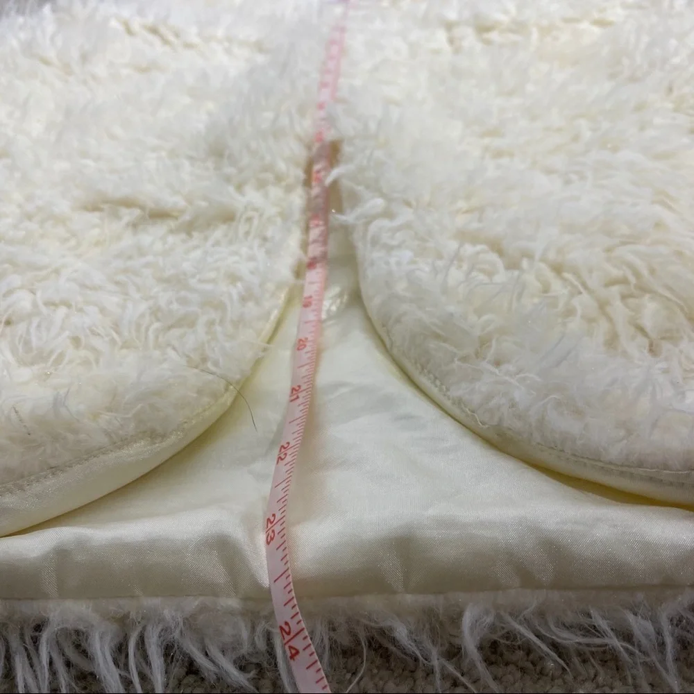 Justice Faux Fur Christmas Vest Front Hook Closure 12/14